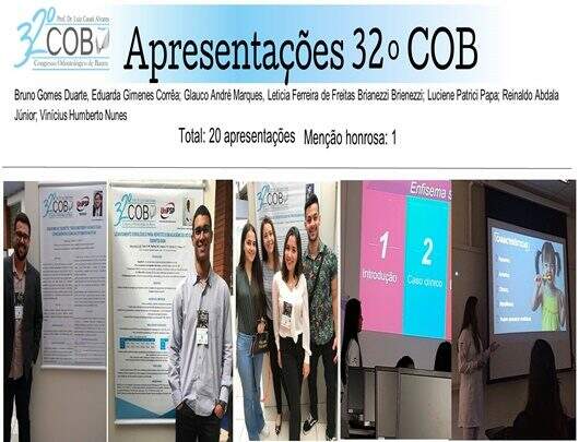Alunas do curso de Odontologia são premiadas no 32º COB - Congresso Odontológico de Bauru