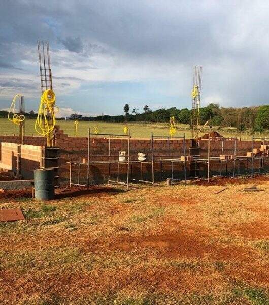 Construção do novo bloco do Hospital Universitário Veterinário-UniFSP